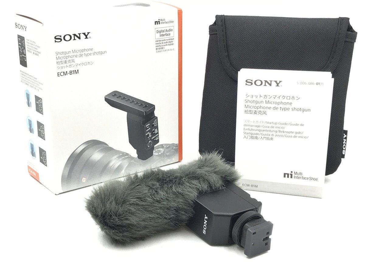 SONY ECM-B1M ショットガンマイクロホン 品 使用頻度少 美品-