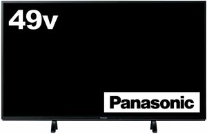 パナソニック 49V型 4K液晶テレビ TH-49FX600 無線LAN内蔵 wifi接続可能 ブラウザ検索 2画面分割機能 HDR対応