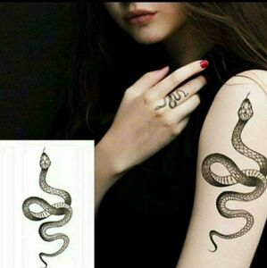 タトゥーシール タトゥー 入れ墨シール 刺青シール tattoo 蛇 ヘビ