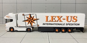 1/87 Herpa Scania R 2013 w/Refrigerated Box Semitrailer "LEX-US"