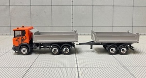 1/87 Herpa Scania G 500 6x6 Dump Truck with Trailer