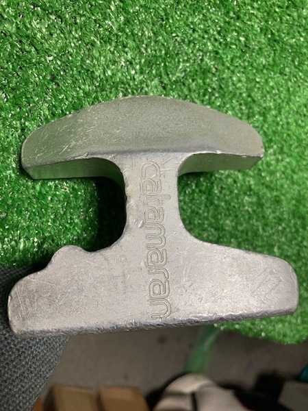 中古パター ヒロマツモト CATAMARAN 純正スチール34インチ 専用ヘッドカバー付 スーパーストロークFLATSO 2.0装着 y877