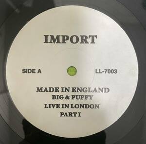 HIPHOP Record ヒップホップ　レコード　BIG* & Puffy* Made In England live