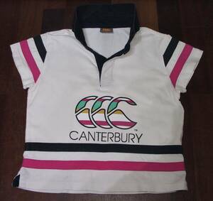 CANTERBURY/canterburyカンタベリー 半袖ポロシャツ 子供用ラグビーウエア100㎝ カンタベリーオブニュージーランドジャパン 洗濯済 美品