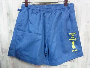 新品 定価￥15120 THREE FACE EASY SHORTS インディゴ Sサイズ スリーフェイス ショーツ ハーフパンツ THREEFACE