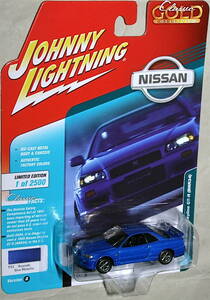 Johnny Lightning 1/64 1999 ニッサン スカイライン GT-R R34 ブルー Nissan Skyline 日産 ジョニーライトニング