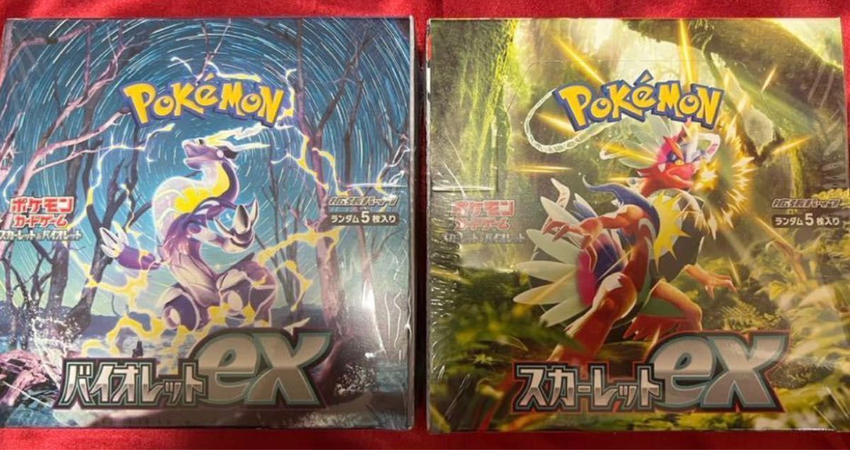 ポケモンカード スカーレットex バイオレットex 各1BOX シュリンク付き ポケモンカード スカーレットex バイオレットex 各1BOX シュリンク付き