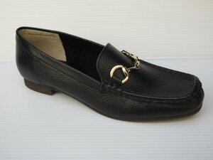  large model size prompt decision 25.5 Mb collection MB865SL black made in Japan original leather woman lady's pumps moccasin slip-on shoes Loafer 