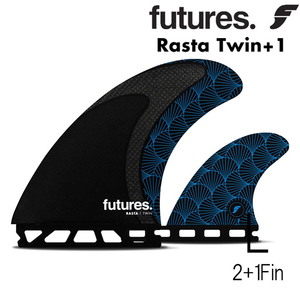 Future Fin Black Tix 2.0 Rasta 2+1 модель Twin Stabi / Futures Fin Blackstix 2.0 Rasta 2+1 Twinstabilizer
