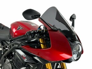 【国内在庫】WRS ダブリューアールエス ウインドスクリーン スポーツタイプ シールド ダークスモーク TRIUMPH SPEED TRIPLE 1200 RR ★