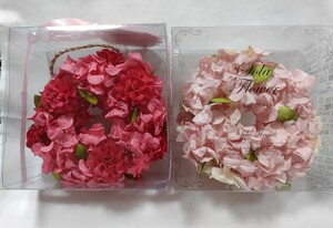 Неиспользованное домашнее хранение Sora Flower Flower Wreath Набор из 2 гвоздик