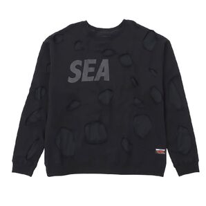 WIND AND SEA × WILDSIDE YOHJI YAMAMOTO Damage Cutting Sweat Shirt