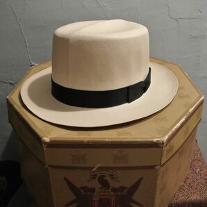 最高級MONTECRISTI PANAMA HAT 7 1/4 58cmVintageKnoxハイグレードヴィンテージノックスモンテクリスティパナマハットオプティモエクアドルの画像1