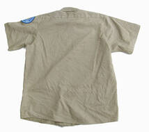 USA製 BIGBEN 半袖 ワークシャツ スタッフシャツ L c44_画像3