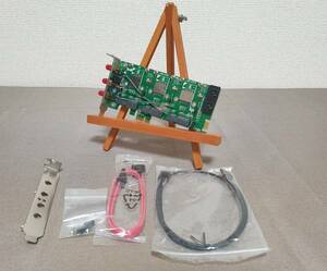 MP3A-SMA MiniPCIe Wifi 4G/3G mSATA カードx3 コンボ PCIe x1変換カード ロープロ対応 動作OK