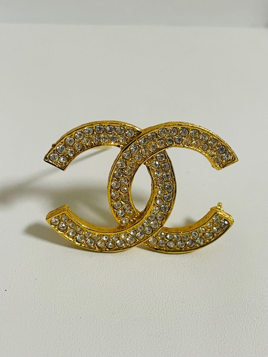 CHANEL シャネル ラインストーン 小鹿 シカ ワイドリング 14号