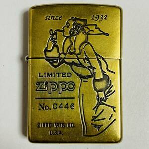 【中古品】Zippo ジッポー WINDY ウインディ Limited No.0446 ライター 1997年