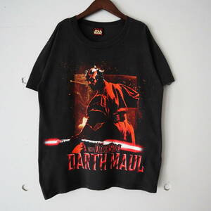 90s STAR WARS Darth Maul Tシャツ スターウォーズ ダースモール ヴィラン ヴィンテージ 映画 ムービーT プロモ プリントT 古着 90年代