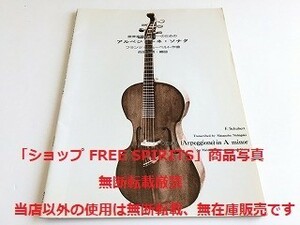 「旋律楽器とギターのためのアルペジョーネ・ソナタ　フランツ・シューベルト作曲　西垣雅信 編曲」スコア・楽譜