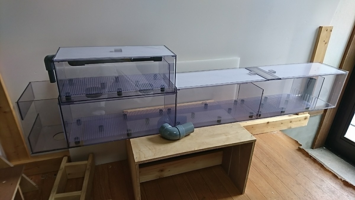 ウールボックス付き 上部フィルター 120cm 3層式 アクリル水槽用 新