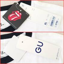 魅惑のバンドT特集! 新品『GU(ジーユー) × THE ROLLING STONES(ザ・ローリング・ストーンズ)』WOMEN グラフィックTシャツ(リンガー) 白 S_画像4