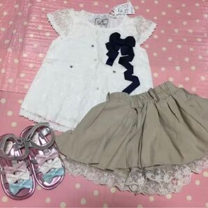 90cm.15cm【新品付き3点セット】ナルミヤインターナショナル、エニィファム、サンダル