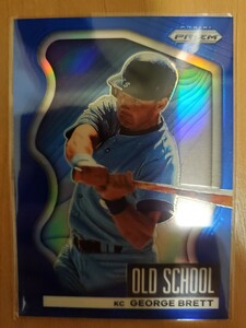 george Brett panini prizm baseball MLB 2022 ジョージ・ブレッド　blue prizm old school インサート　ロイヤルズ　青パラレル