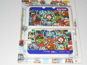 3DS* Yo-kai Watch 3DS LL exclusive use custom hard cover medal pattern blue nintendo license commodity * new goods unopened 