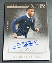 2016-17 Panini Noir Country Signatures Anthony Martial Auto /99 No.CO-AM France マルシャル　サイン　99枚限定　シリアル　フランス_画像1