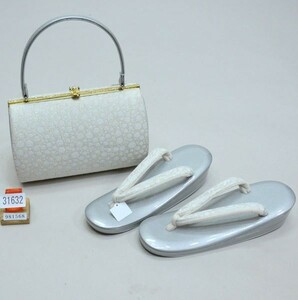  zori bag set obi ground embroidery 24.5cm L size conform pair size 23~25cm new goods ( stock ) cheap rice field shop NO31632