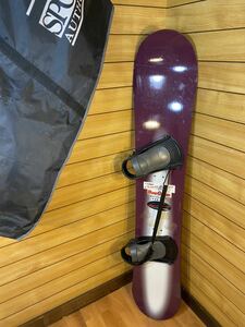 BE!POP スノーボード　144cm 板　キャンバー　ROUGEMONT ビンディング　ケース　バイン　ビーポップ　ロウグモント　ハードフレックス