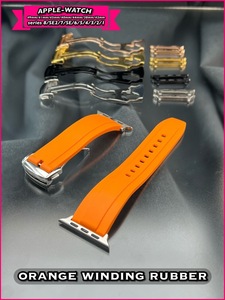  orange Apple watch winding Raver special buckle belt band 49mm41mm45mm40mm44mm38mm42mm series 9876543 Ultra SE