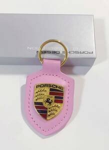 PORSCHE ポルシェ クレスト キーホルダーピンク　箱付き