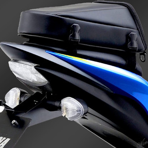 ◆愛車のシルエットを崩さない◆ シートバッグ 4L ミニマルデザイン 防水 合皮 オートバイ アクセサリー スポーツバイク ブラック