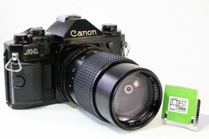 【同梱歓迎】実用■キヤノン Canon A-1 ボディ+MC COSINON-T 135mm F2.8■シャッター全速・露出計完動・鳴きなし・割れなし■■AK 253