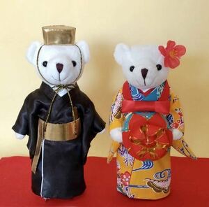 Доставка включена [свадебный медведь Ryuko Okinawa] Добро пожаловать на прием для медведя свадьба ♪