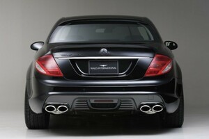 【WALD S Line BBE】 Mercedes-Benz W216 ~10y CLクラス リアバンパースポイラー ベンツ スポイラー CL550 CL600 C216 ブラックバイソン