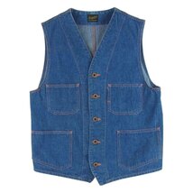 TENDERLOIN テンダーロイン T-ENGINEER VEST エンジニア デニム ベスト コットン 日本製 インディゴブルー系 S【中古】_画像1