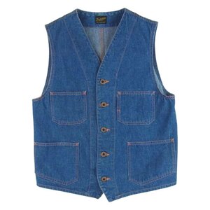 TENDERLOIN テンダーロイン T-ENGINEER VEST エンジニア デニム ベスト コットン 日本製 インディゴブルー系 S【中古】