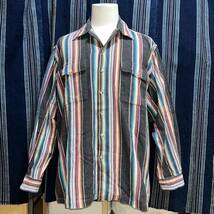 90s polo country ralph lauren shirt 当時物 90年代 ポロカントリー ネイティブ 開襟 ネルシャツ プリネル オールドラルフ 柄シャツ_画像2