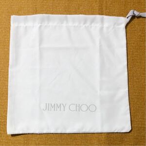 ジミーチュウ「JIMMY CHOO」バッグ保存袋 (2268) 正規品 付属品 布袋 巾着袋 布製 ホワイト 34×35cm 