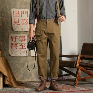 P807 new goods men's military Vintage reissue style cotton suspenders over pants chinoW28~W38 suspenders attaching khaki 