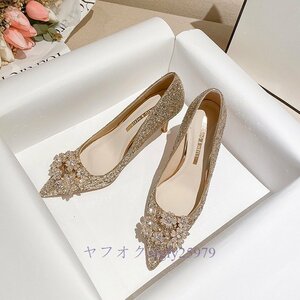 A312H pin heel 4/6/8/10. Kirakira formal beautiful legs commuting wedding lady's high heel pumps stylish B