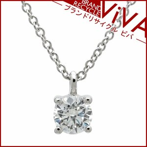  Tiffany sleigh tia diamond necklace Pt950 platinum 0.3ct rom and rear (before and after) 4.3mm beautiful goods new goods has been finished serial stamp equipped 