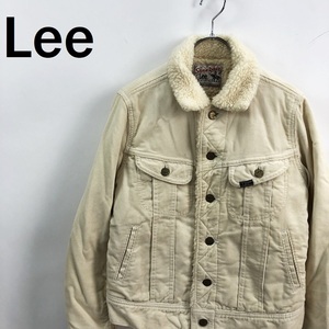 [ popular ]Lee/ Lee corduroy jacket inside boa cotton 100% ivory size S lady's /S5556