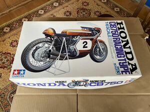  Tamiya 1/6 scale HONDA CB750 RACING TYPE Honda CB750 racing type old car that time thing No.3 new goods not yet assembly rare out of print goods 