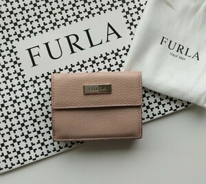 【新品】 FURLA BABYLON 三つ折り財布 　ベージュ　コンパクト