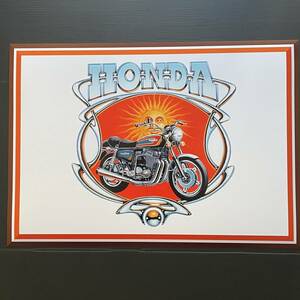 ポスター★David Mann『HONDA CB750 FOUR-Ⅱ』 ホンダ CB750フォア-2 アートポスター★デイビッド・マン/スーパーフォア