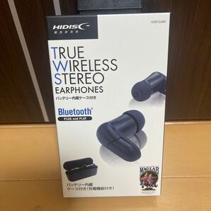 HIDISC バッテリー内蔵ケース付きTRUEWIRELESS STREO BluetoothイヤフォンHDBT34BK ブラック