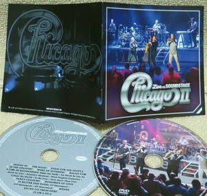 即決！送料230円●CD＋DVD シカゴ Chicago II Live on Soundstage EUライノ盤 全曲セカンドアルバムからのライヴ 長い夜 ぼくらに微笑みを